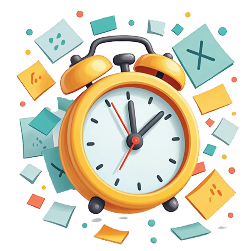 Icône illustrant : Je perds un temps fou à tout organiser